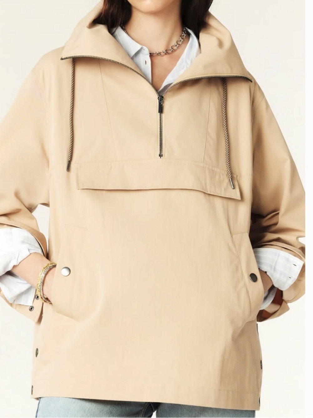 Ba&sh Mike Parka Jacket Size 6